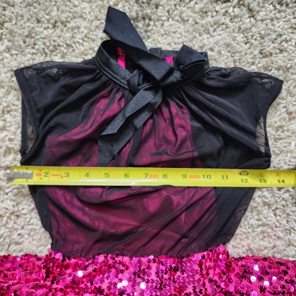 Weissman Showtime Bad At Love Pink and Black Dance Costume Size IC Style # 12052 - Picture 7 of 7